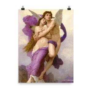Bouguereau Abduction of Psyche Poster: Romantic Mythology Art Print