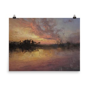 Atemberaubende Sonnenaufgangsszene Wandkunst Poster - Schönheit der Natur, lebendige Farben, perfektes Dekor für Zuhause oder das Büro