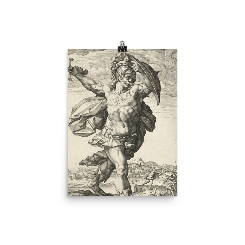 Horatius Cocles at the Pons Sublicius Poster Print