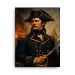 Stephen Decatur Canvas Print: Historic Naval Art, Patriotic Decor