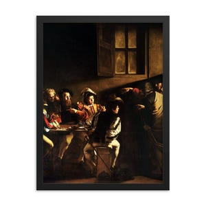 Stampa di Caravaggio incorniciata: arte barocca rinascimentale, arredamento di lusso per la casa