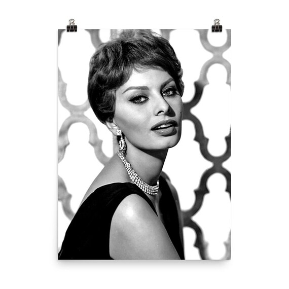Sophia Loren Poster Etsy