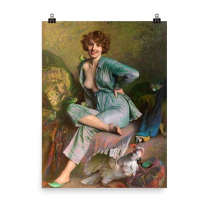 The Familiar Birds por Emile Friant Poster Print