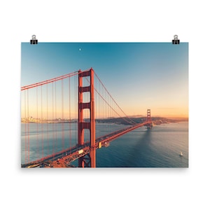 Golden Gate Bridge Poster: San Francisco Landscape Wall Art