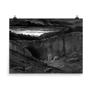 Gustave Dore: The Gates of Hell - Dark Academia Poster Print