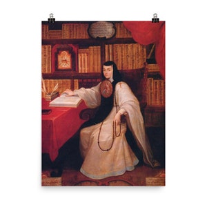 Sor Juana Inés de la Cruz Impressão de pôster – 18” x 24”