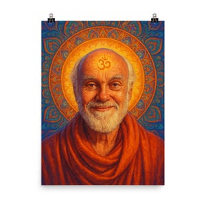 Ram Dass Wisdom Poster: Inspiring Spiritual Wall Art