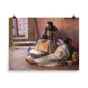 Plakat „Narodzenie” autorstwa Gari Melchers
