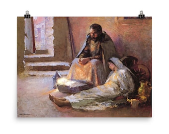 The Nativity By Gari Melchers Poster Print