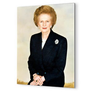 Margaret Thatcher-metaalprint: iconische muurkunst Britse premier