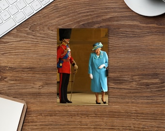 Carte postale de la reine Elizabeth II avec le prince Philip - 4 » x 6 »