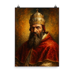 Poster rinascimentale di Papa Clemente VII: arredamento storico per la casa
