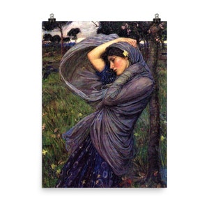 Boreas by John William Waterhouse Poster Print