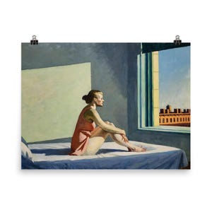 Edward Hopper Morning Sun Poster Print - Fesselnde Vintage Wandkunst für Home Decor - Ideales Geschenk für Kunstliebhaber