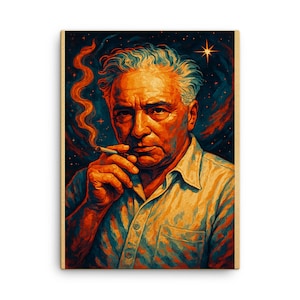 Wilhelm Reich Canvas Print Wall Art – Unique Psychoanalysis Decor, Modern Intellectual Home Office Gift