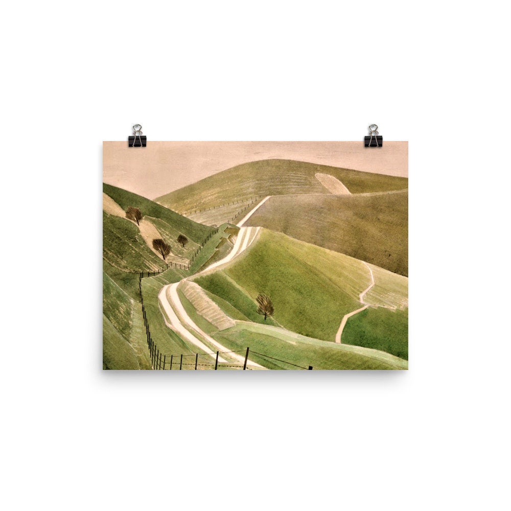 Chalk Paths by Eric Ravilious Poster Print - Etsy