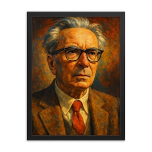 Viktor Frankl Framed Print: Inspirational Psychologist Wall Art