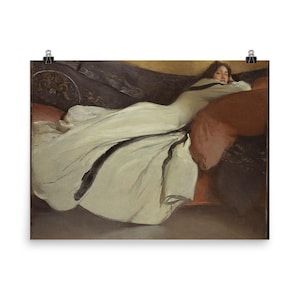 Art Nouveau Poster Print: John White Alexander&#39;s &#39;Repose&#39; Vintage Wall Art