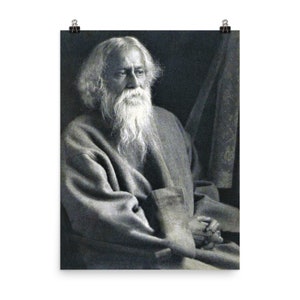 Plakat Rabindranatha Tagore&#39;a