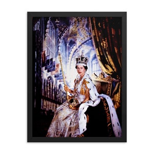 Queen Elizabeth II Coronation Framed Print