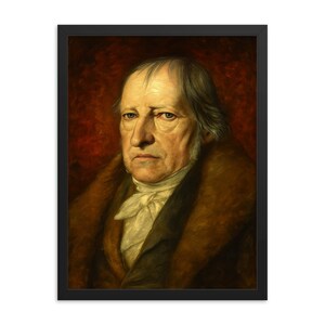 Hegel Framed Print: Intellectual Decor for Philosophy Lovers