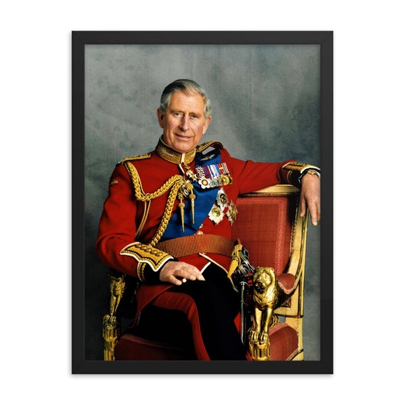King Charles III then Prince Charles Framed Print Etsy Finland