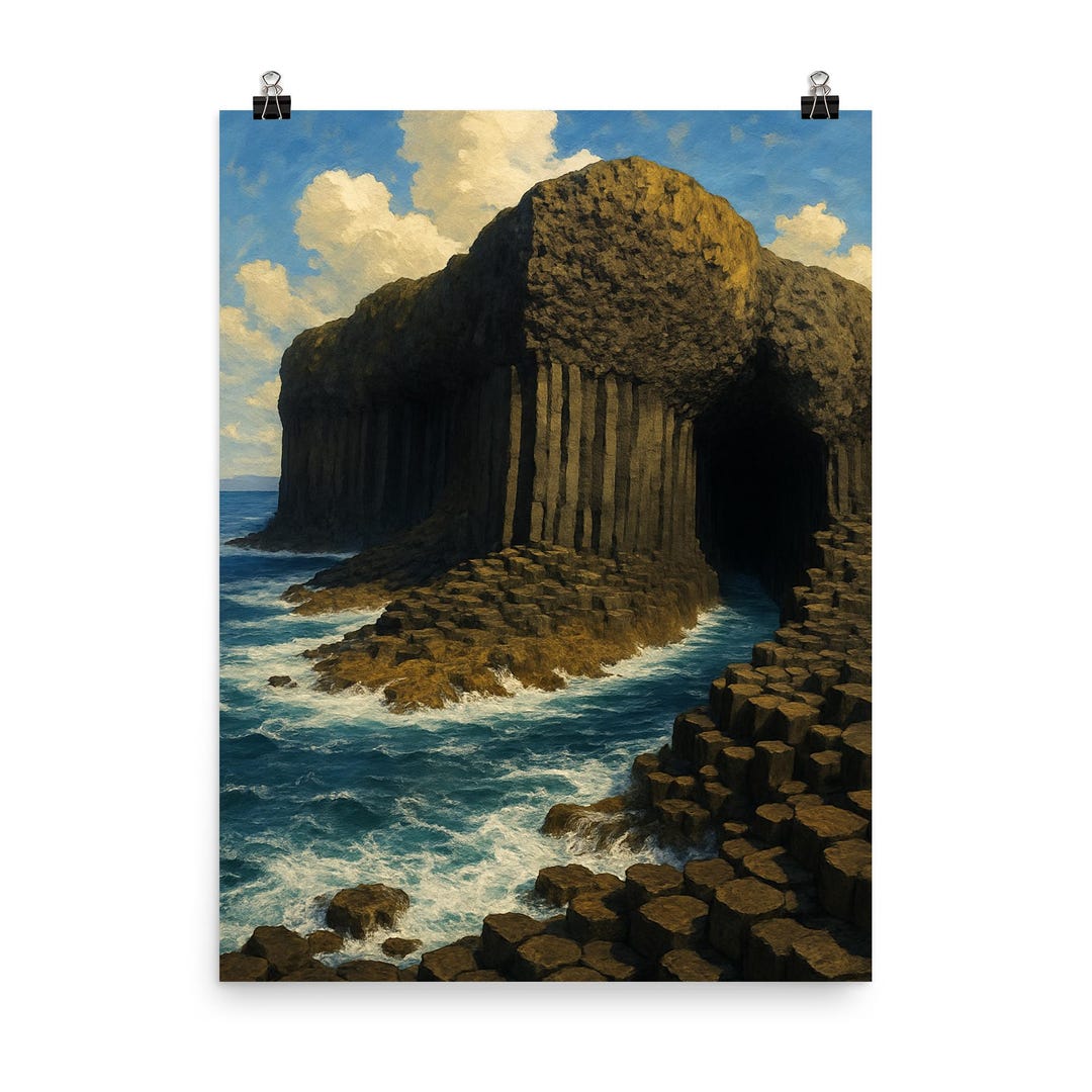 Fingal's Cave Scotland Poster Print - Stunning Nature Wall Art, Unique ...