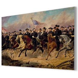 General Grant and His Generals Metal Print: Civil War Historic Wall Art
