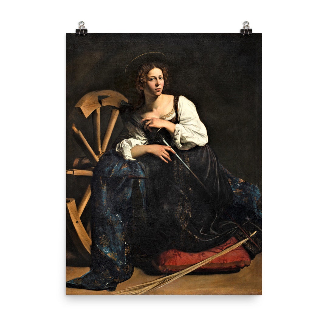 Saint Catherine of Alexandria by Caravaggio Poster Print - Etsy
