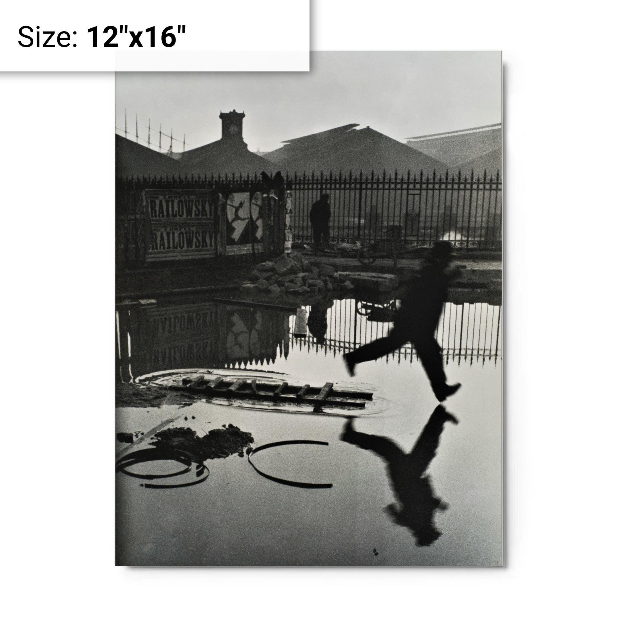 Henri Cartier-bresson Behind the Gare Saint-lazare Metal Print Henri Cartier-bresson Behind the Gare Saint-lazare Metal Print