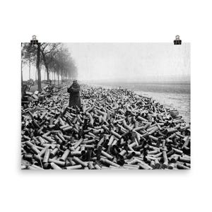 105mm Shells from Allied Bombardment on German Lines, 1916 Poster Print