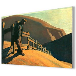 Maynard Dixon Western Landscape Metal Print: Rare Vintage Wall Art