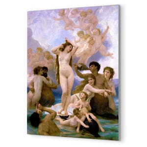 Bouguereau Birth of Venus Metal Print: Classical Museum Art