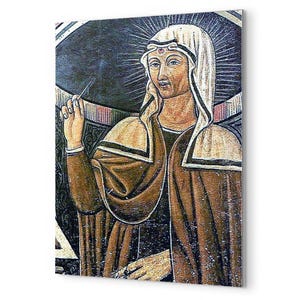 Saint Rita of Cascia Metal Print: Catholic Patron Saint Art