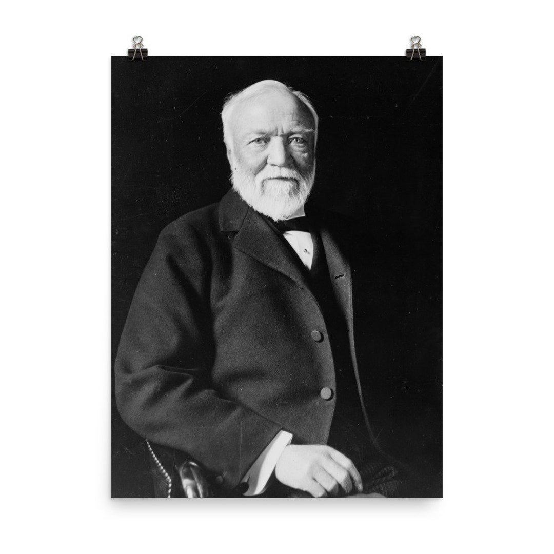 Andrew Carnegie Poster Etsy