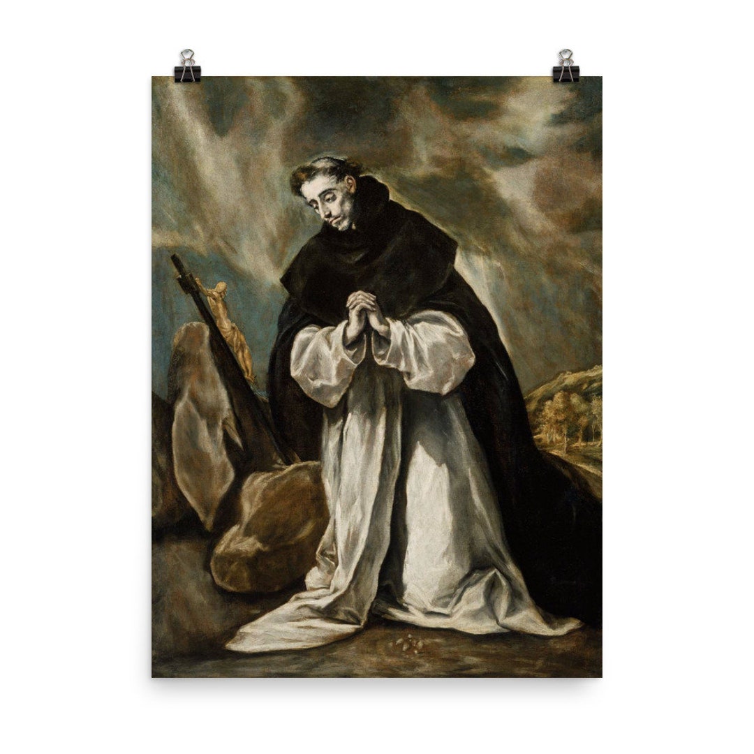 Saint Dominic in Prayer by El Greco Poster Print - Etsy