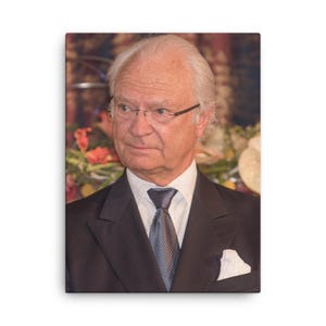 King Carl XVI Gustaf of Sweden Canvas Print – Canvas Wall Art