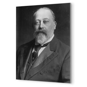 King Edward VII Metal Print: Regal Edwardian Portrait Wall Art