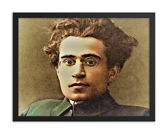 Antonio Gramsci ingelijste afdruk