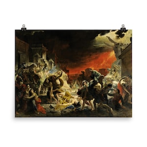 The Last Day of Pompeii by Karl Bryullov Poster Print