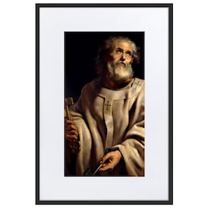 Saint Peter by Peter Paul Rubens Framed Print with Mat