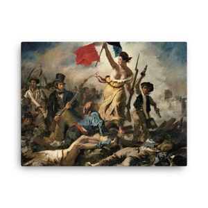 Liberty Leading the People by Eugène Delacroix Canvas Print - Canvas Wall Art