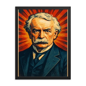 David Lloyd George Portrait: Framed British Prime Minister Print, Samba Wood Frame