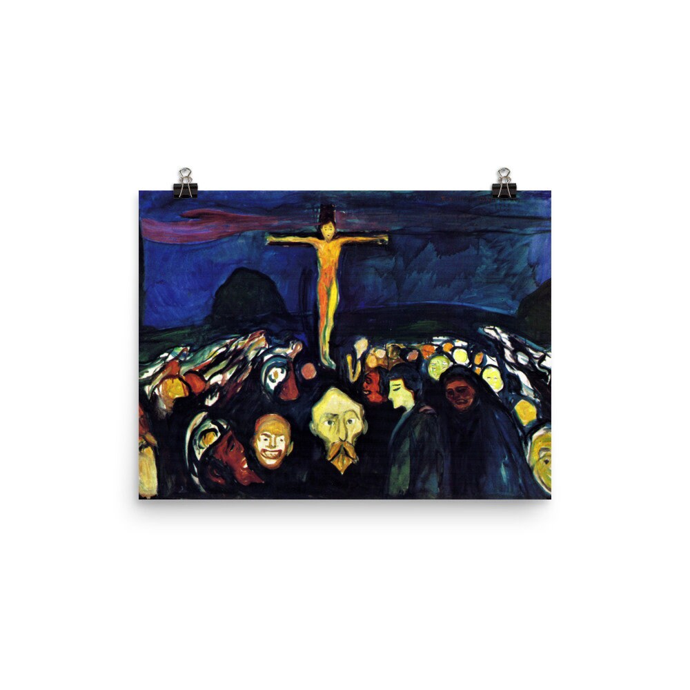 Golgotha by Edvard Munch Poster Print Etsy