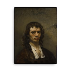 Carel Fabritius Self Portrait Canvas Print: Dutch Golden Age Art