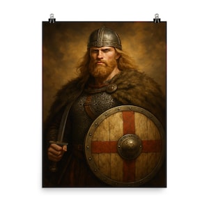 Chad of Mercia Historical Poster: Medieval Wall Art for History Lovers