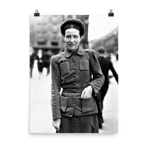 Simone de Beauvoir Poster Print