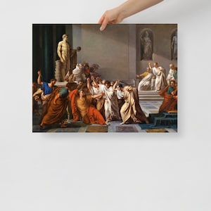 The Death of Julius Caesar by Vincenzo Camuccini Poster Print
