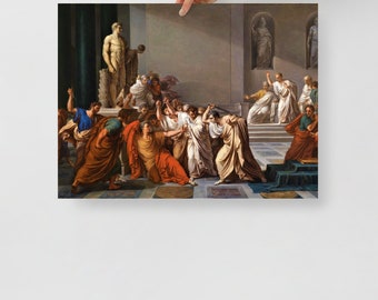 The Death of Julius Caesar by Vincenzo Camuccini Poster Print