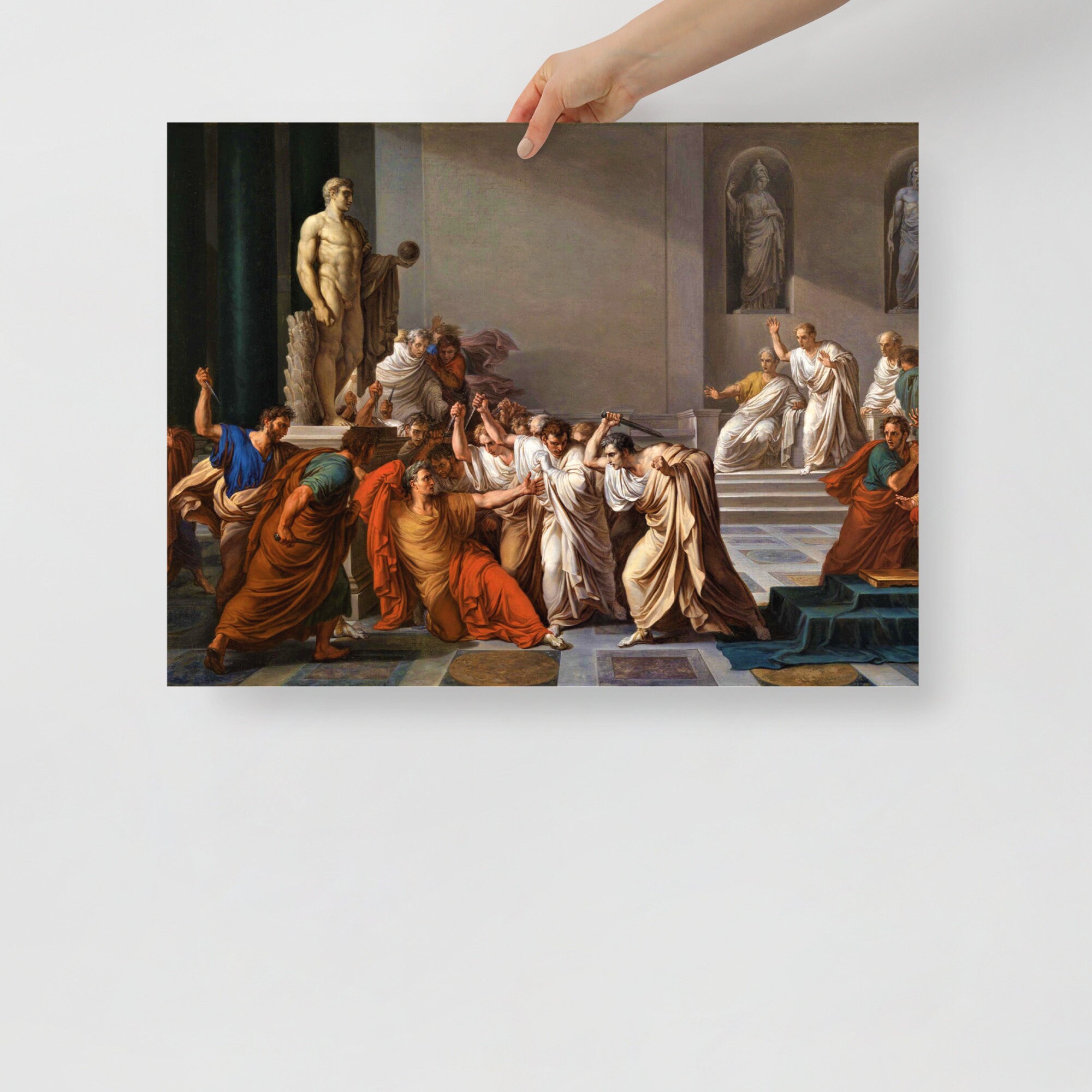 The Death of Julius Caesar by Vincenzo Camuccini Poster Print